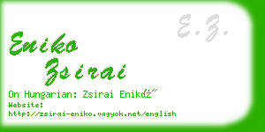 eniko zsirai business card